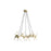 Avenue Lighting Manhattan Ave. 4 Light 12" Chandelier, Brushed Brass - HF6020-BB