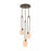 Avenue Palmea 3-Lt 18"W Oval Shape Alabaster LED Pendant, Brass