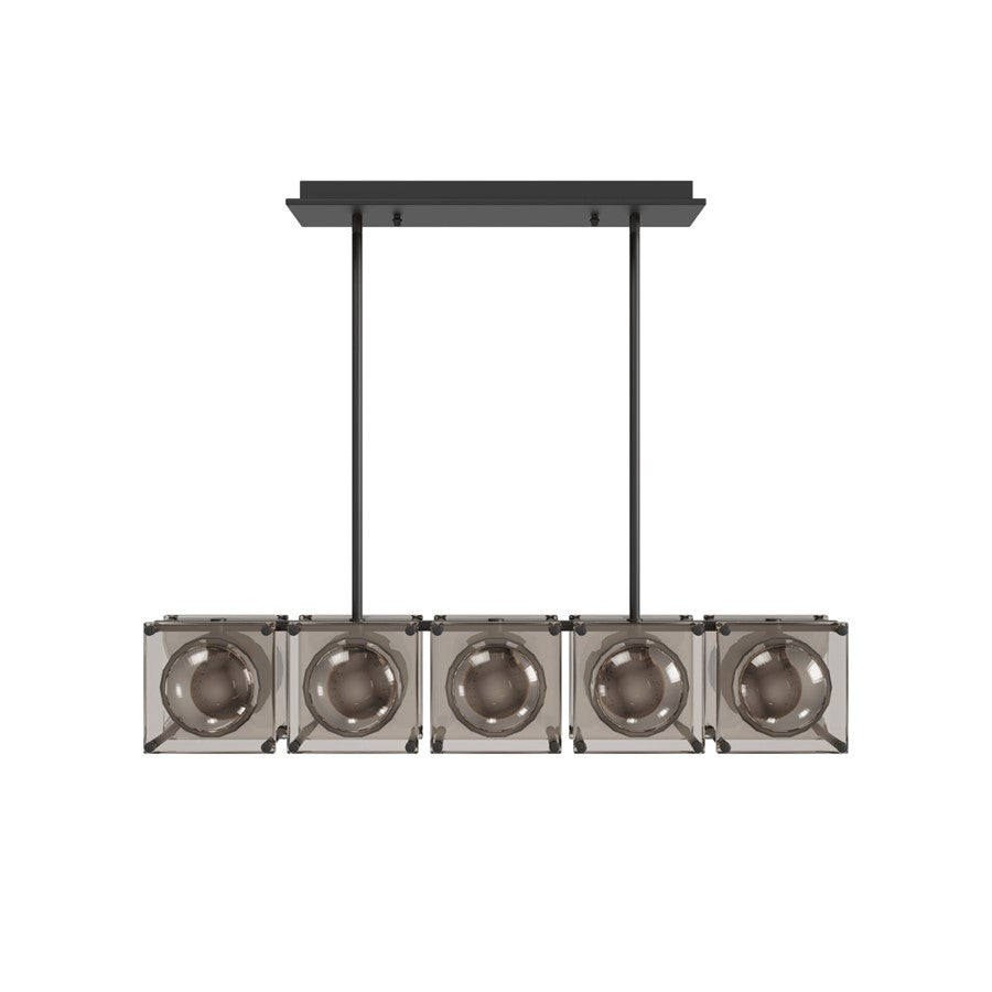 Avenue Lighting Peninisula 5 Light 8" Chandelier, Matte Black - HF7105-BK