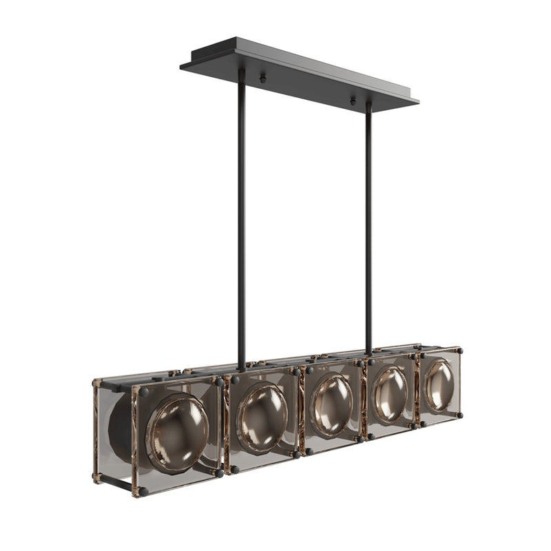 Avenue Lighting Peninisula 5 Light 8" Chandelier, Matte Black - HF7105-BK