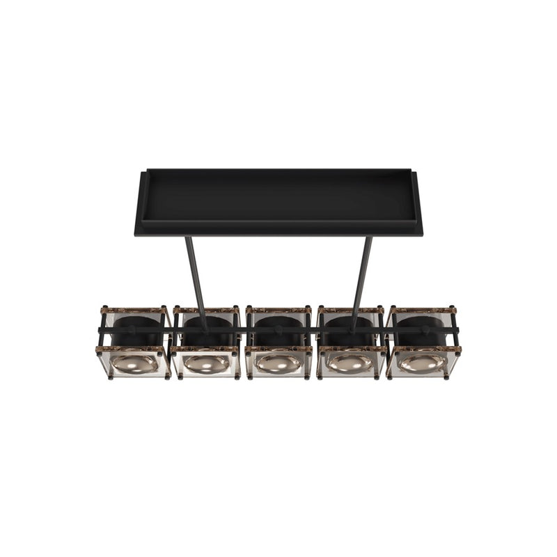 Avenue Lighting Peninisula 5 Light 8" Chandelier, Matte Black - HF7105-BK