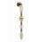 Avenue Dubai 4-Light 40"H LED Wall Sconce, Golden Brass/Gold