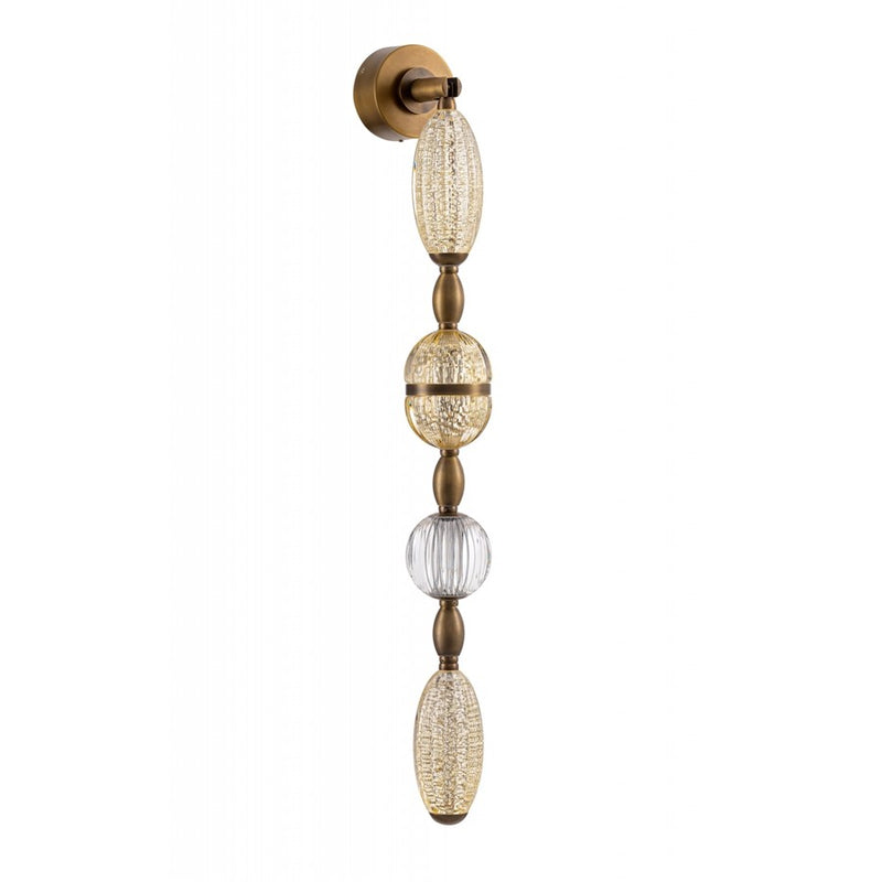 Avenue Dubai 4-Light 40"H LED Wall Sconce, Golden Brass/Gold - AEHF7160-AGB