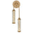 Avenue Belvedere 2-Light 22"H LED Sconce, Antiqued Brass/Clear