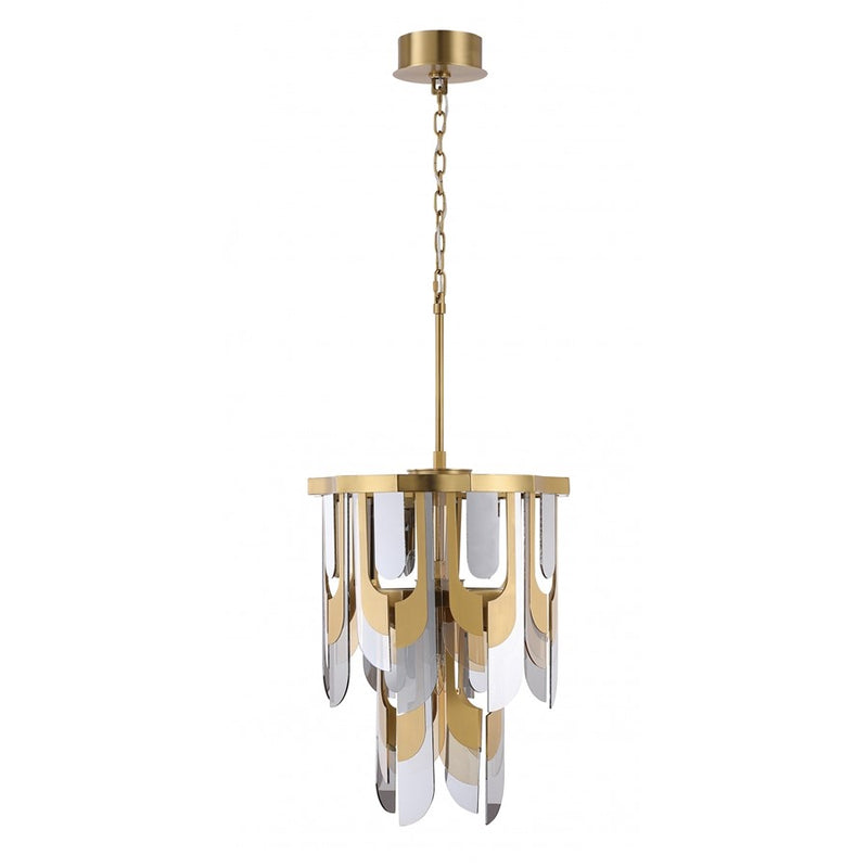 Avenue Lighting Paramount 21"W Pendant, Aged Brass