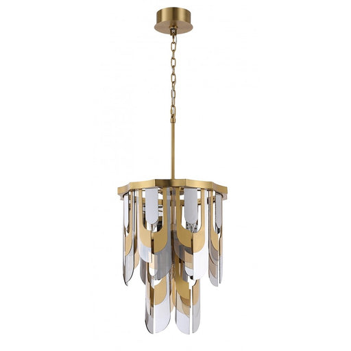 Avenue Lighting Paramount 21"W Pendant, Aged Brass