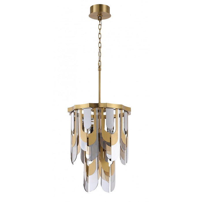 Avenue Lighting Paramount 21"W Pendant, Aged Brass