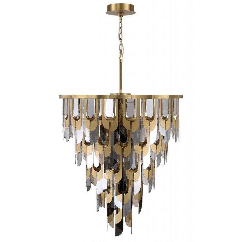 Avenue Lighting Paramount 46"W Pendant, Aged Brass