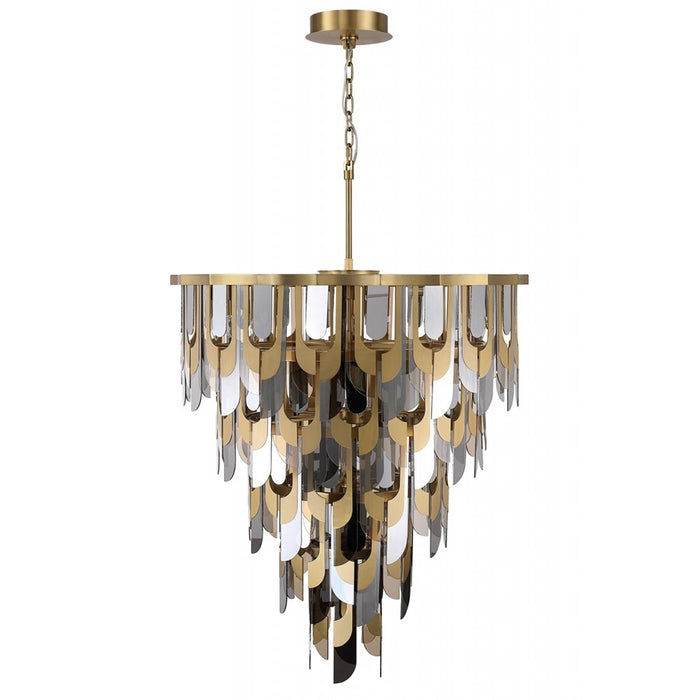 Avenue Lighting Paramount 46"W Pendant, Aged Brass