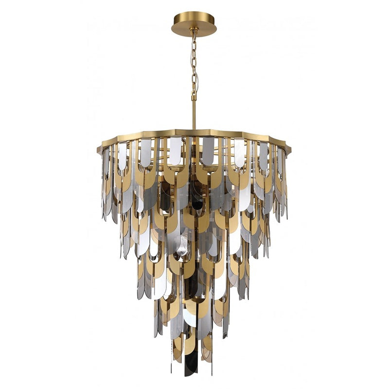 Avenue Lighting Paramount 46"W Pendant, Aged Brass
