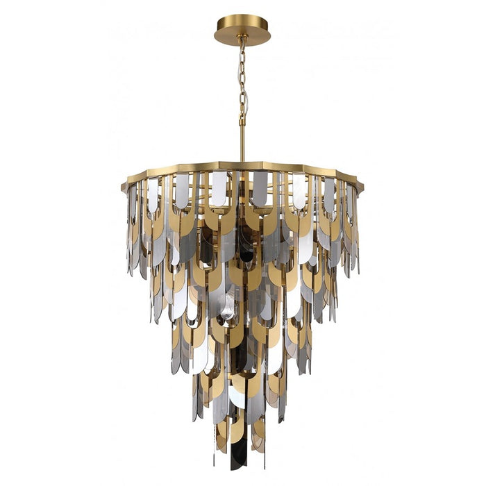Avenue Lighting Paramount 46"W Pendant, Aged Brass