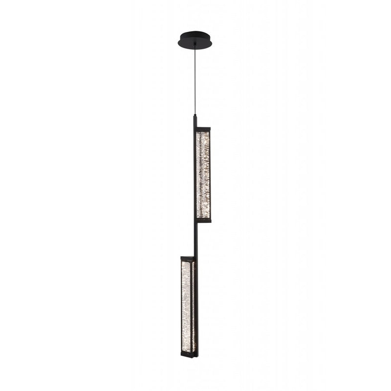 Avenue Lighting Metropole 2-Light 178"H Pendant, Black