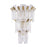 Avenue Belmont 3-Tier 36"H Wall Sconce, Golden Brass/Textured