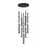 Avenue Lighting Metropole 10-Light 65.5"H LED Pendant, Black