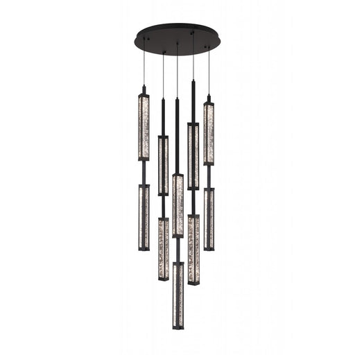 Avenue Lighting Metropole 10-Light 65.5"H LED Pendant, Black