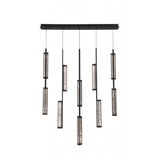 Avenue Lighting Metropole 10-Light 51"W LED Pendant, Black