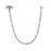 Avenue Lighting Monarch 120"L Clear Glass Strand Pendant, Chrome