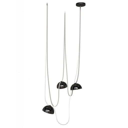 Avenue Fremont ​Belt 3-Light 275"L Pendant, Ivory/White Bowl - AEHF7203-G102-IVY