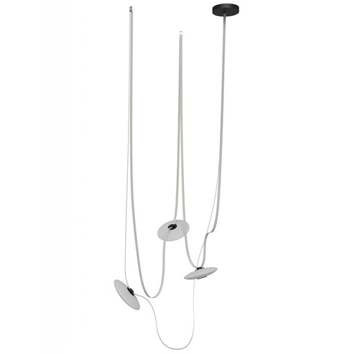 Avenue Fremont ​Belt 3-Light 275"L Pendant, Ivory/White Disc - AEHF7203-G201-IVY