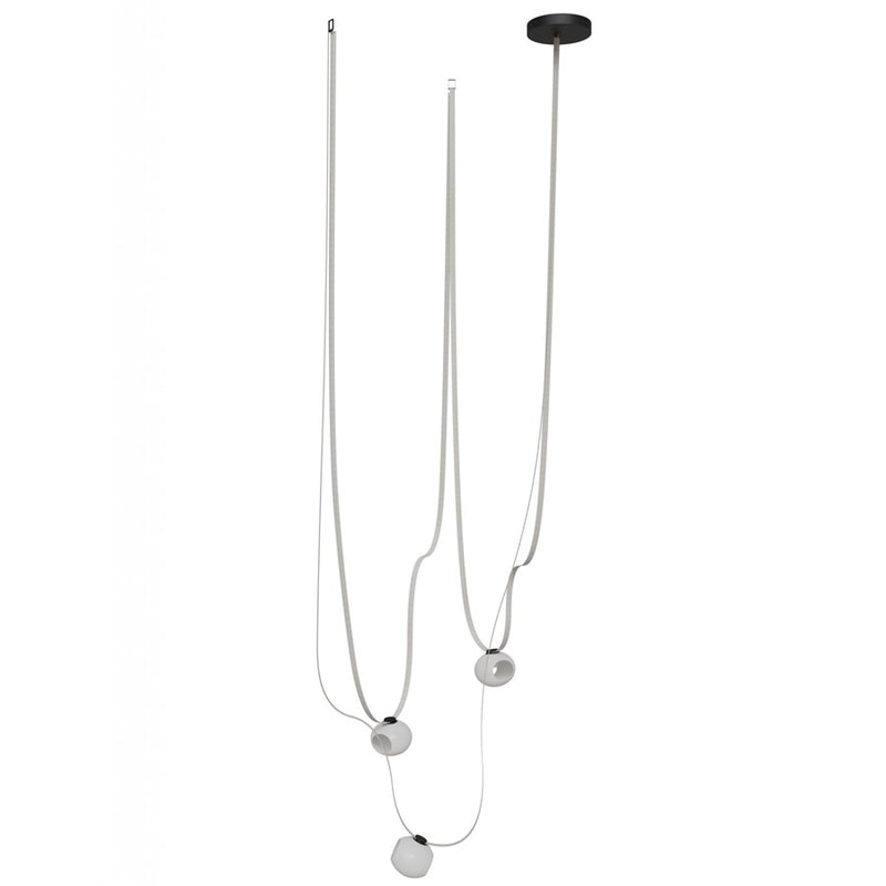 Avenue Fremont Belt 3-Lt 275"L Pendant, IV/WH Open Globes