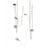 Avenue Fremont Belt 5-Light 551"L Pendant, Ivory/White Disc