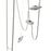 Avenue Fremont Belt 5-Light 551"L Pendant, Ivory/White Disc