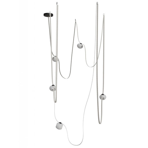 Avenue Fremont ​Belt 5-Lt 551"L Pendant, IV/WH Open Globes - AEHF7205-G301-IVY