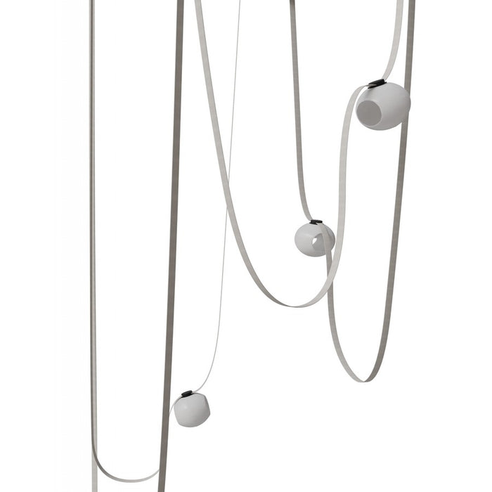 Avenue Fremont Belt 5-Lt 551"L Pendant, IV/WH Open Globes