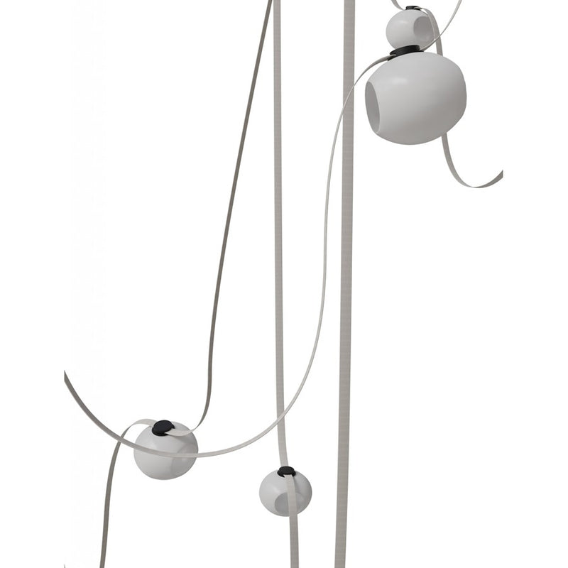 Avenue Fremont Belt 7-Lt 826"L Pendant, IV/WH Open Globes - AEHF7207-G301-IVY