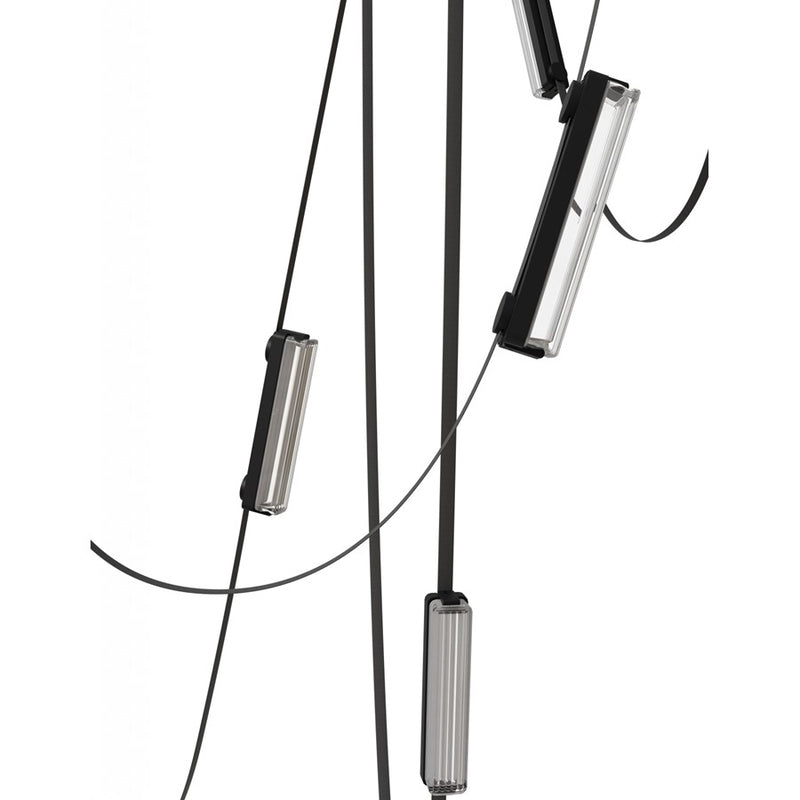 Avenue Fremont Belt 7-Lt 826"L Pendant, Black/Ribbed Bars - AEHF7207-G400-BLK