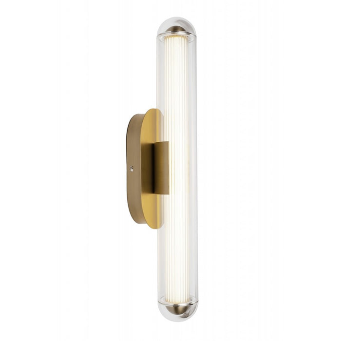 Avenue Lighting Nautilus 1 Light 24" Wall Sconce, Aged Brass