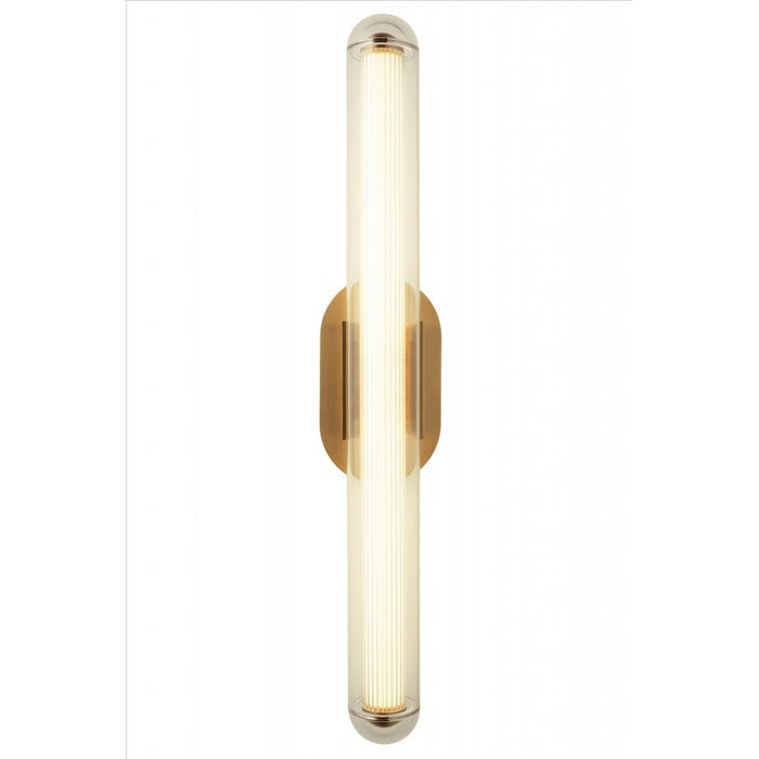 Avenue Lighting Nautilus 1 Light 32" Wall Sconce, Aged Brass