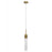 Avenue Lighting Tribeca 1 Light 27" Pendant, Aged Brass/White