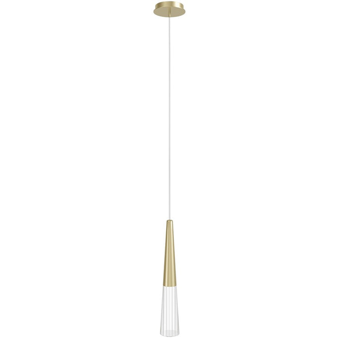 Avenue Lighting Encino 1 Light 15" Pendant, Brushed Brass