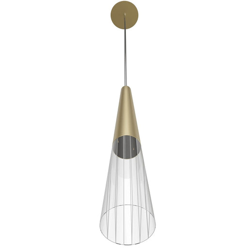 Avenue Lighting Encino 1 Light 15" Pendant, Brushed Brass
