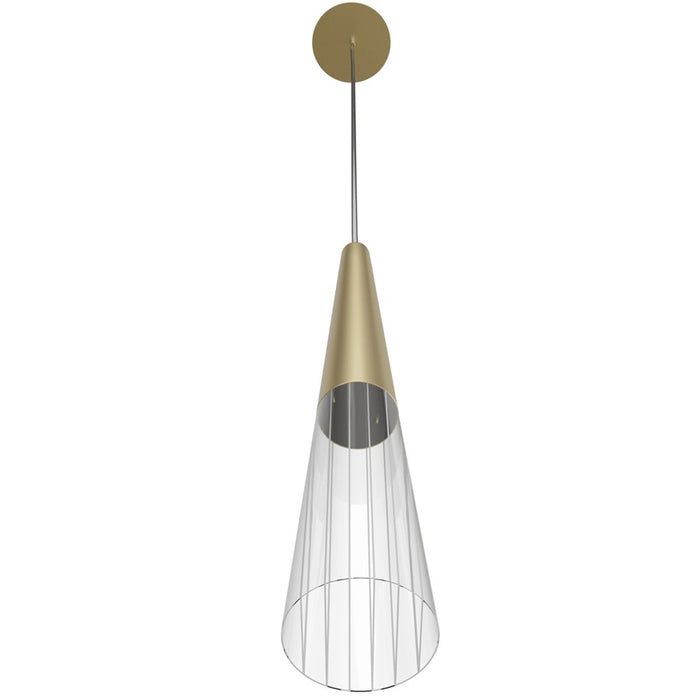 Avenue Lighting Encino 1 Light 15" Pendant, Brushed Brass