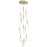 Avenue Lighting Encino 13Lt 140" Pendant/Multi Port , Brushed Brass