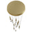 Avenue Lighting Encino 13Lt 140" Pendant/Multi Port , Brushed Brass