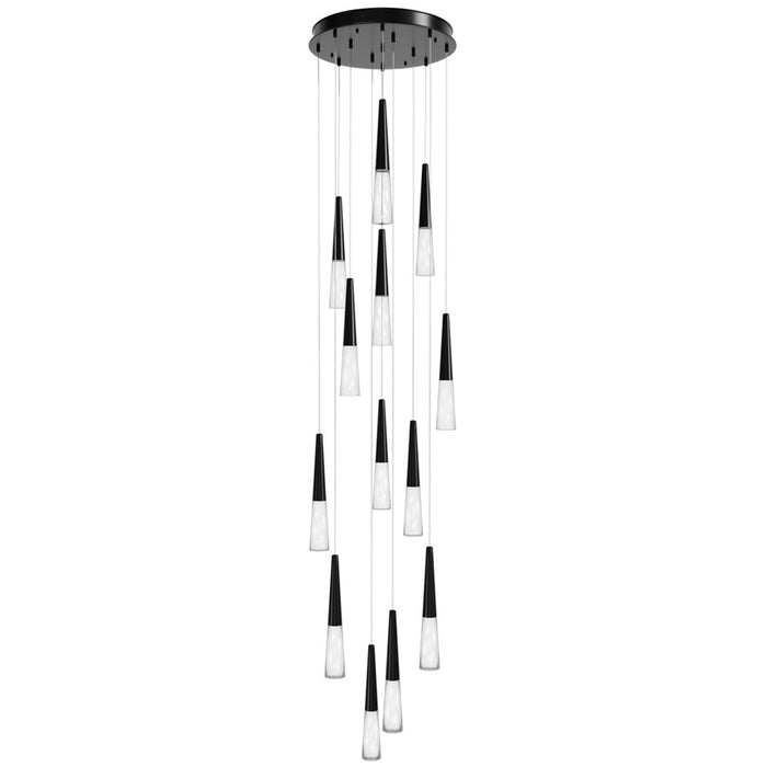 Avenue Lighting Encino 13 Light 140" Pendant/Multi Port , Gun Metal - HF7713-GM