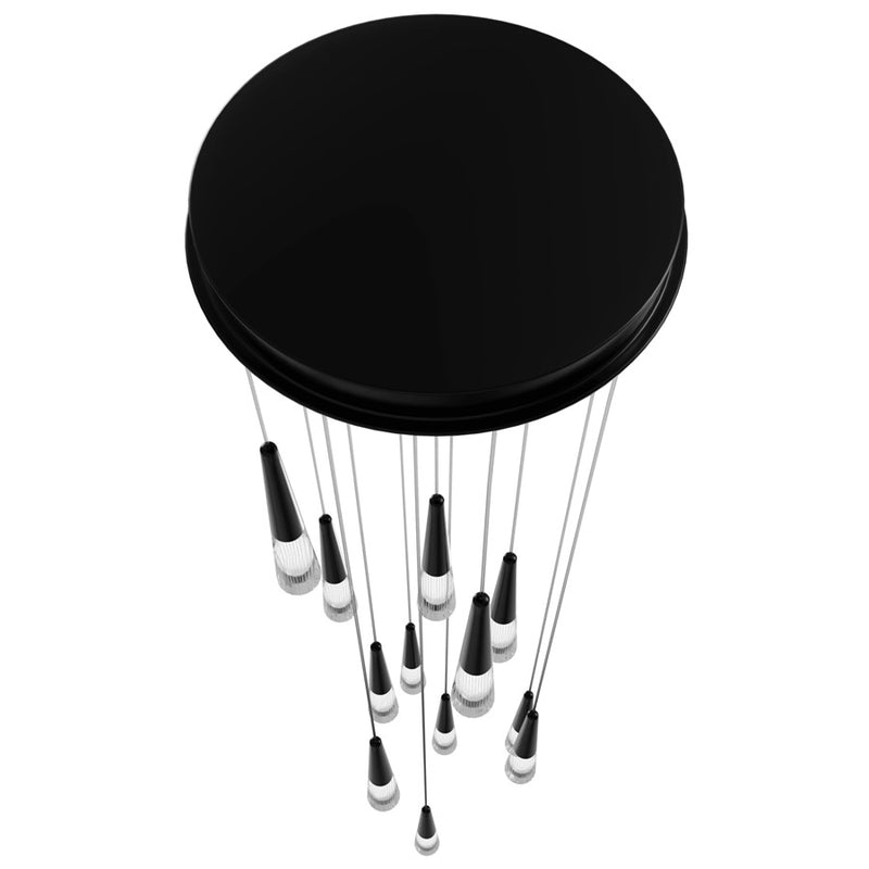 Avenue Lighting Encino 13 Light 140" Pendant/Multi Port , Gun Metal - HF7713-GM