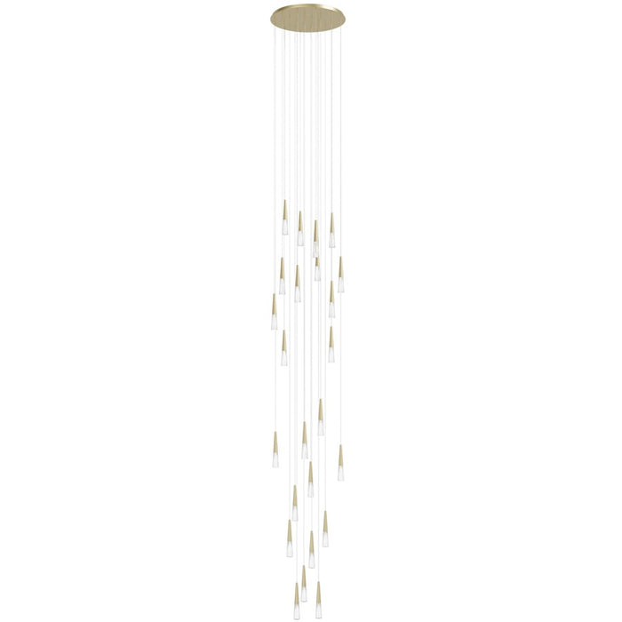 Avenue Lighting Encino 25Lt 177" Pendant/Multi Port , Brushed Brass