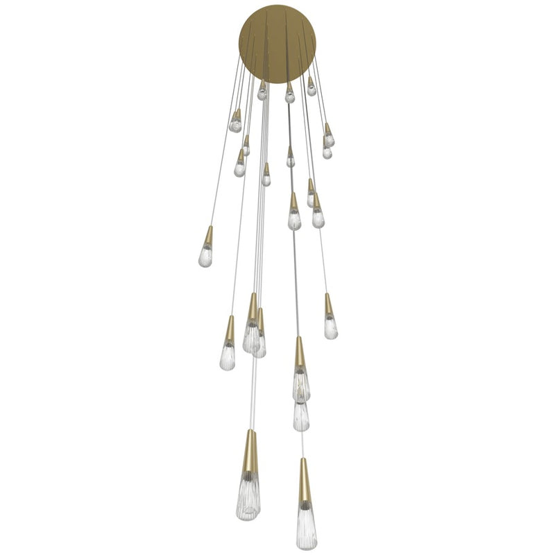Avenue Lighting Encino 25Lt 177" Pendant/Multi Port , Brushed Brass - HF7725-BB