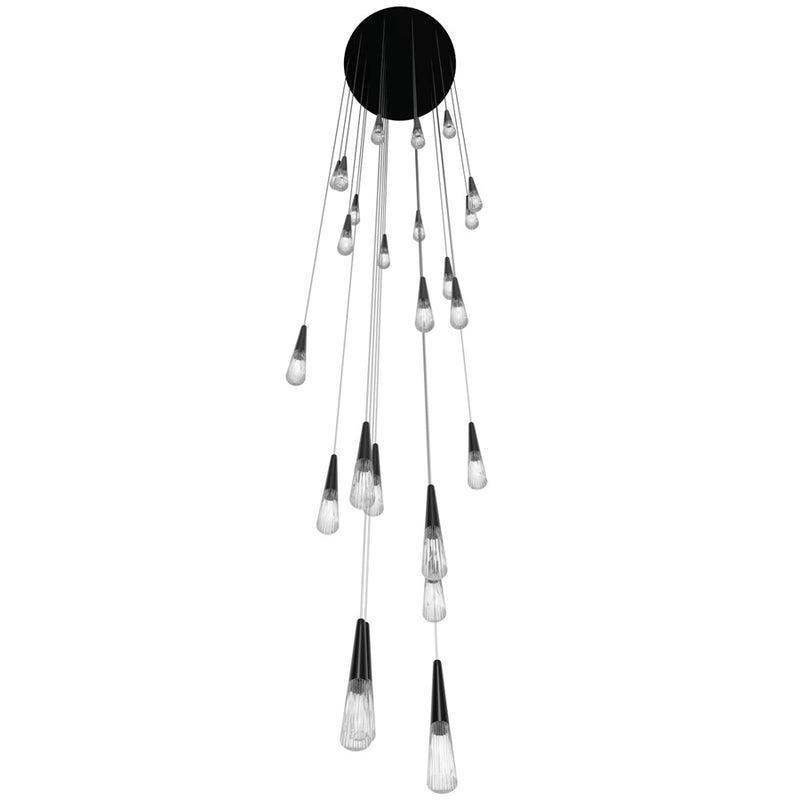 Avenue Lighting Encino 25 Light 177" Pendant/Multi Port , Gun Metal - HF7725-GM