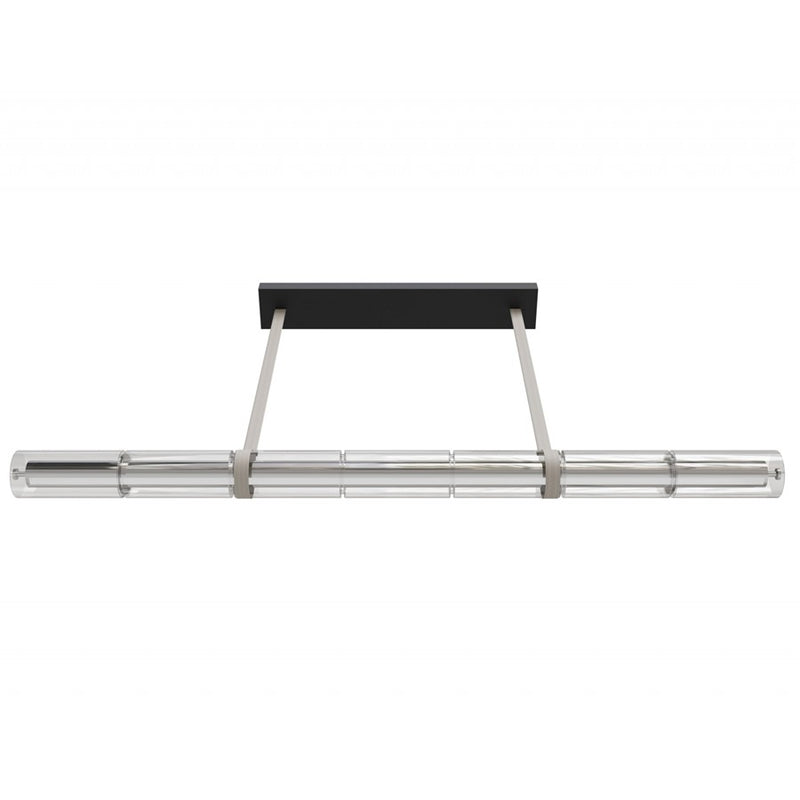 Avenue Lighting 64"W Tubular LED Pendant, Ivory/Clear Glass - AEHF7800-IVY