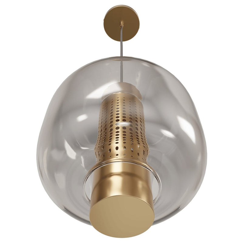 Avenue Lighting Cosmopolitan 1 Light 10" Pendant, Aged Brass - HF7810-AB