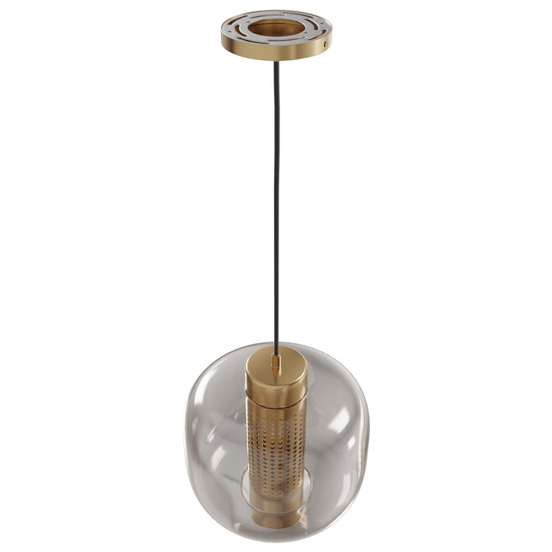 Avenue Lighting Cosmopolitan 1 Light 10" Pendant, Aged Brass - HF7810-AB