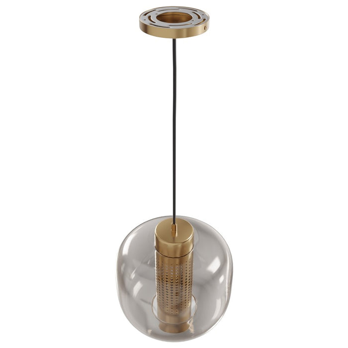 Avenue Lighting Cosmopolitan 1 Light 10" Pendant, Aged Brass