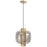 Avenue Lighting Cosmopolitan 1 Light 12" Pendant, Aged Brass