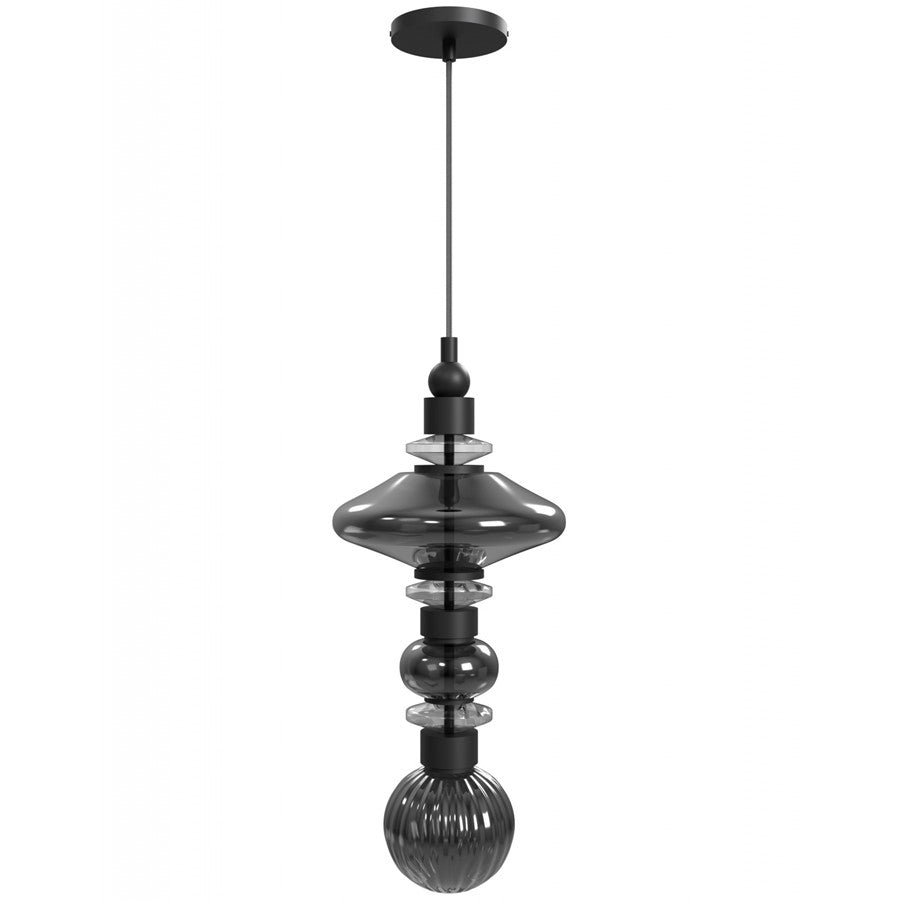 Avenue Lighting Avra 3 Light 21" Pendant, Black/Black - HF7900-BK