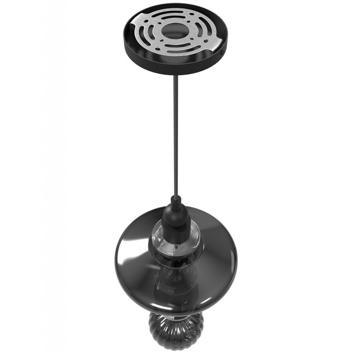 Avenue Lighting Avra 3 Light 21" Pendant, Black/Black